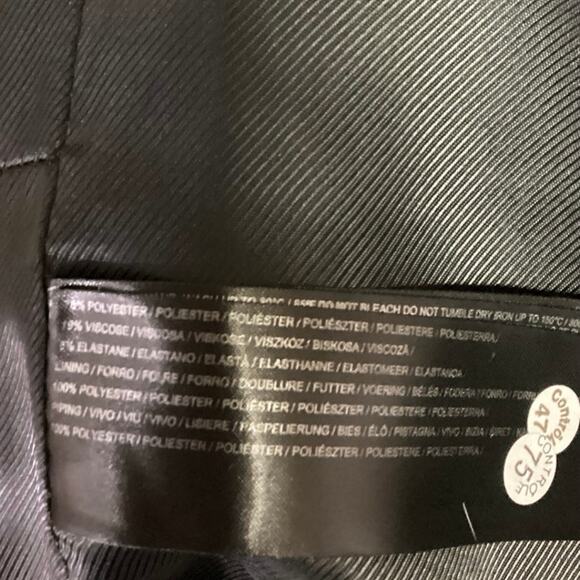 MNG Women's Black Button Down Collared Long Sleeve Long Coat Jacket Size S - Picture 11 of 12